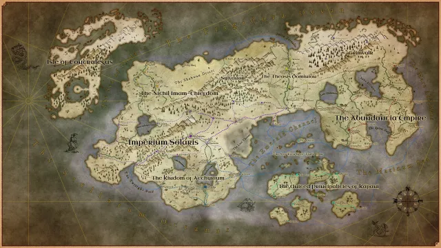 Eurymare world map